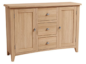 Furniture Mill Gainsborough Large Sideboard in Oak