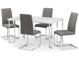 Julian Bowen Manhattan Table + 4 Chairs