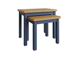 Furniture Mill Radford Blue Nest of 2 Tables