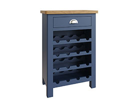Furniture Mill Radford Blue Wine Cabinet