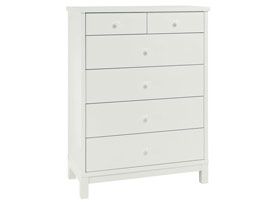 Bentley Designs Atlanta Chest - 4+2 Drawer in White