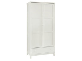 Bentley Designs Atlanta Double Wardrobe in White